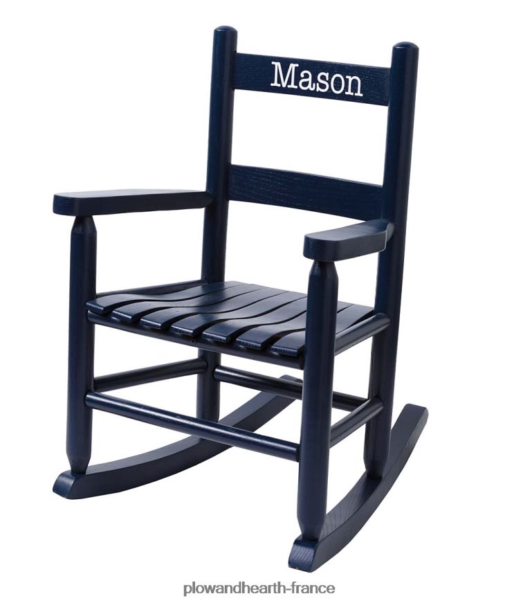 bascule à dossier échelle en chêne pour enfant - personnalisation facultative Plow & Hearth 8642F62029 meubles