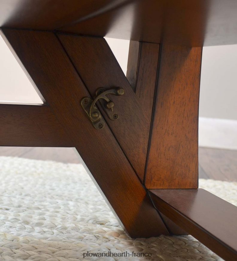 reproduction parawood chaise échelle convertible ben franklin - châtaignier Plow & Hearth 8642F62095 meubles