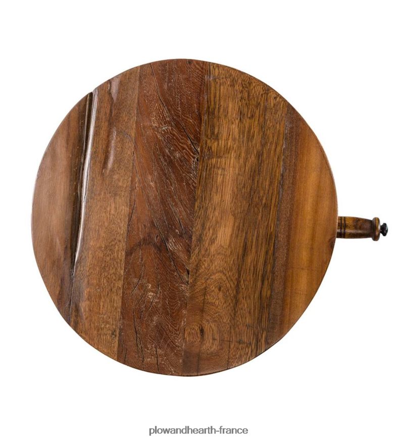 Table à manivelle à hauteur réglable en bois récupéré Allegheny Plow & Hearth 8642F61983 meubles