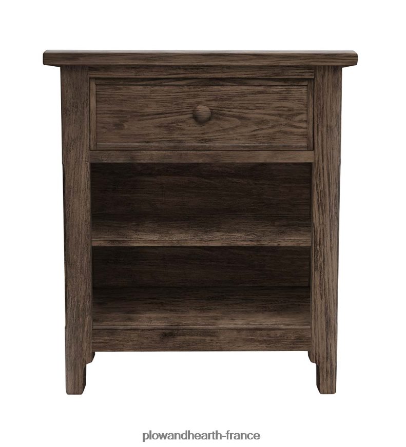 commode de chevet Fletcher de la collection Farmhouse de Laurel Ridge - cacao Plow & Hearth 8642F62008 meubles