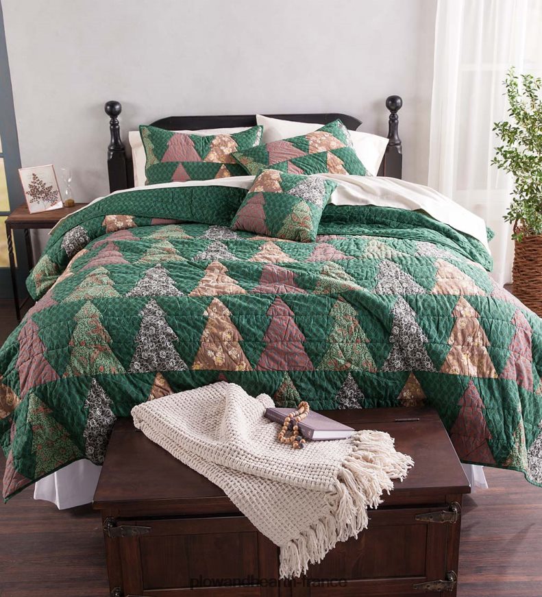 table basse/banc en bois de glacière Portland avec quincaillerie de réplique - noyer Plow & Hearth 8642F61984 meubles