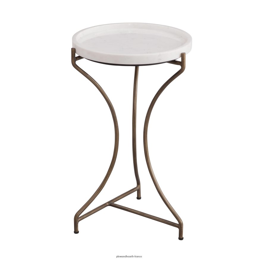 table d'appoint en marbre Carissa Plow & Hearth 8642F62017 meubles