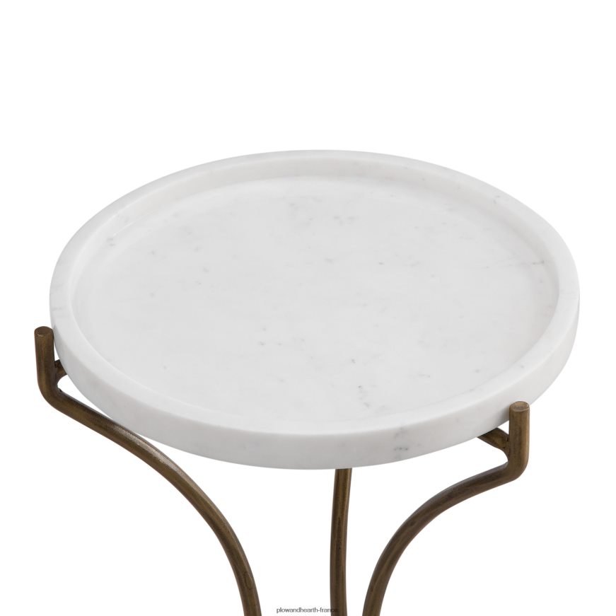 table d'appoint en marbre Carissa Plow & Hearth 8642F62017 meubles