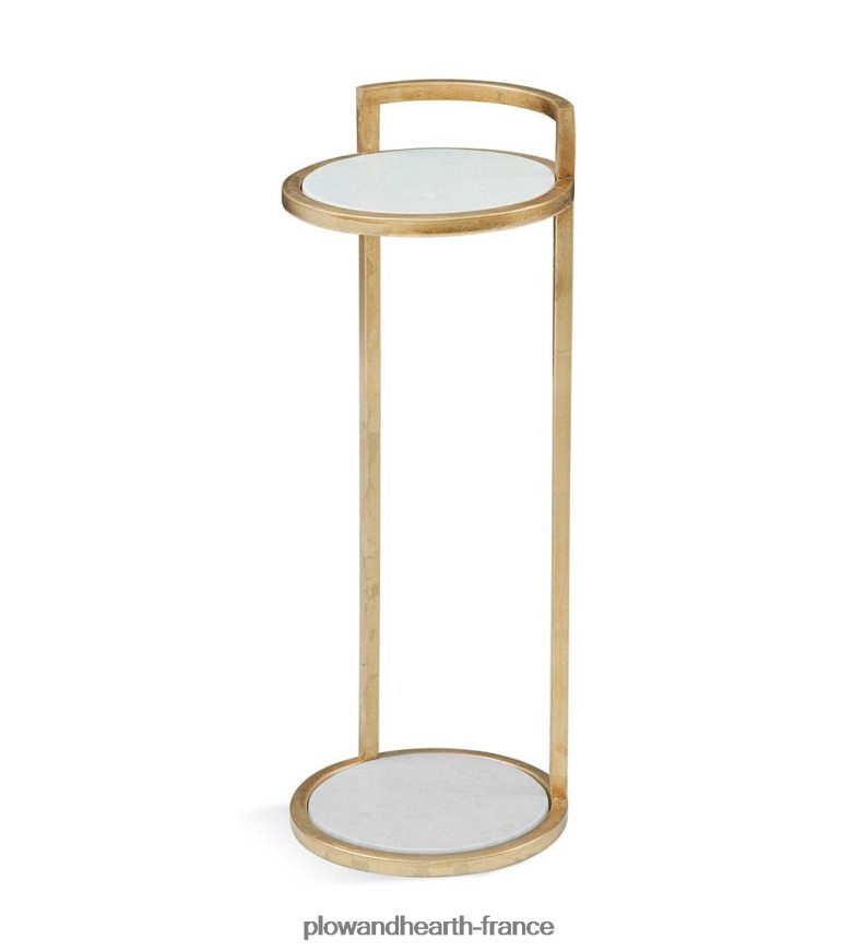 table à martini en marbre - or Plow & Hearth 8642F61999 meubles