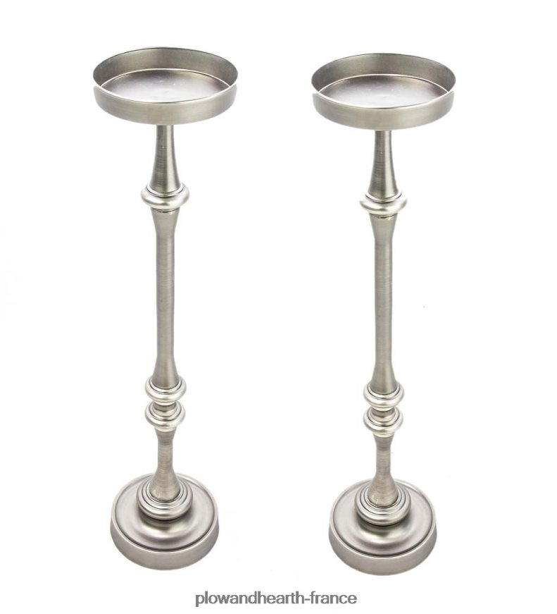 tables à martini, lot de 2 - argent antique Plow & Hearth 8642F62022 meubles