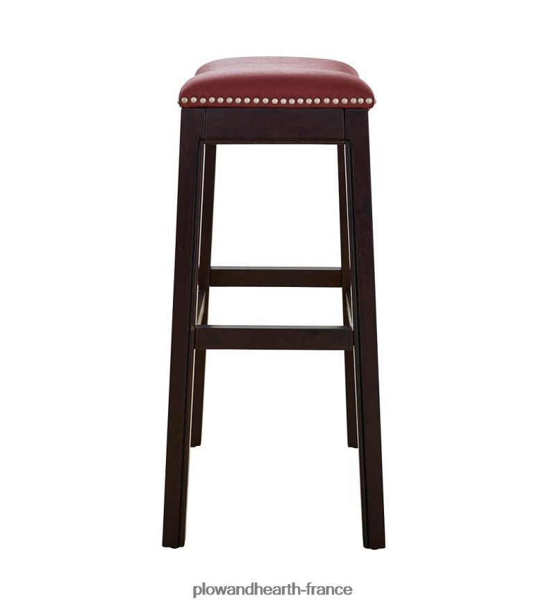 tabouret de bar à siège de selle haut lena - noir Plow & Hearth 8642F62043 meubles