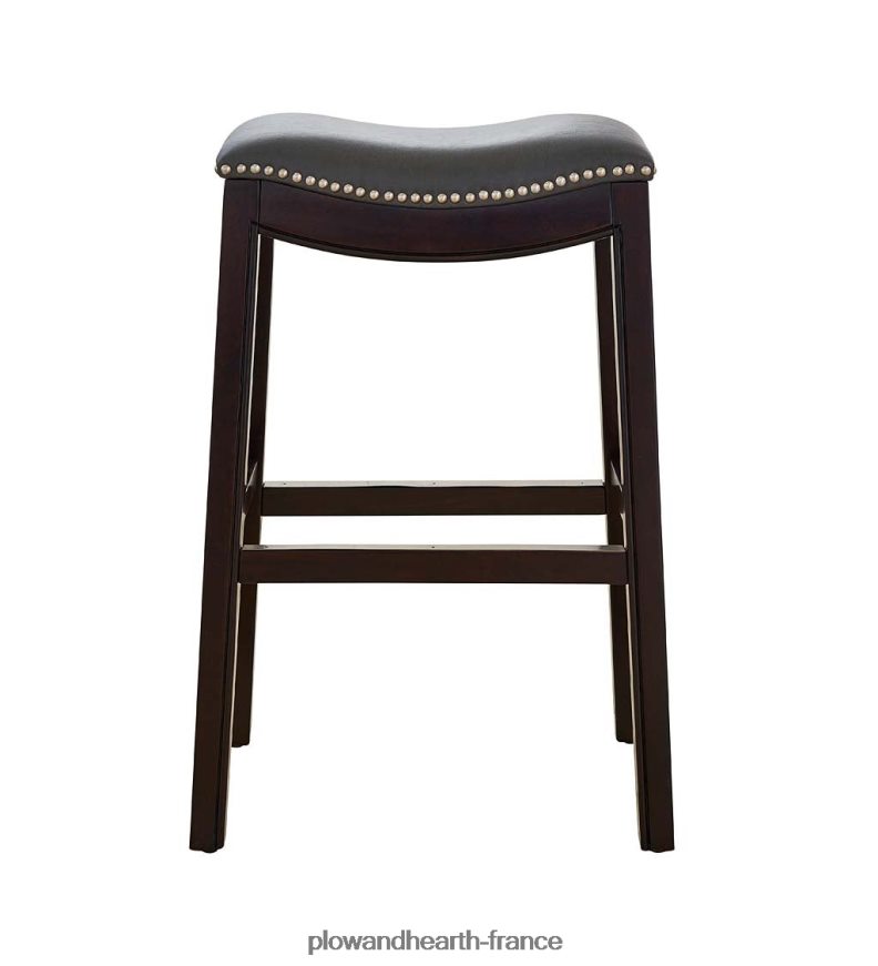 tabouret de bar à siège de selle haut lena - noir Plow & Hearth 8642F62043 meubles