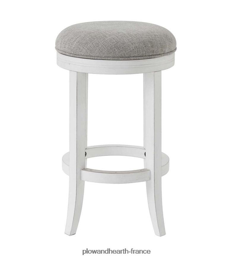 tabouret de bar à siège pivotant callie - blanc Plow & Hearth 8642F62049 meubles