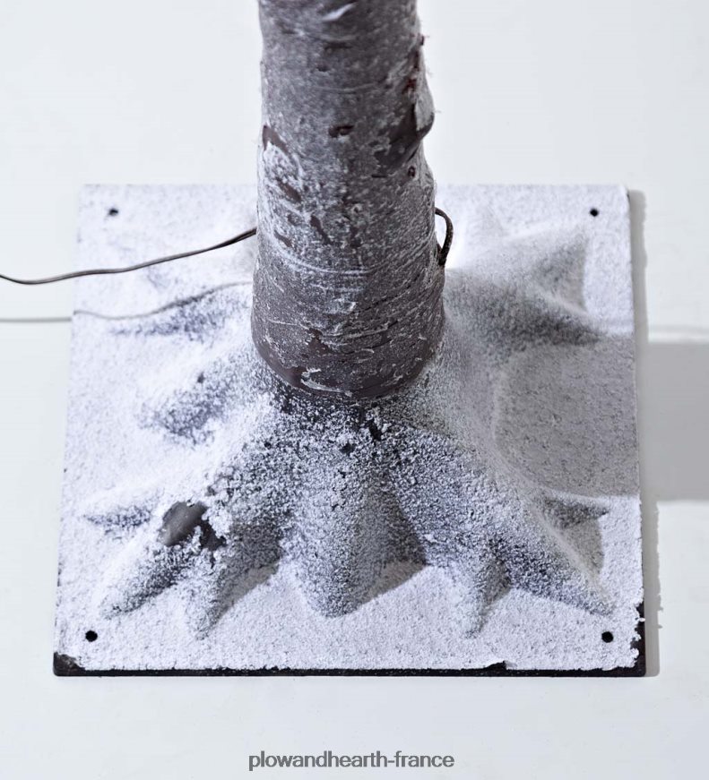 Arbre dollar en argent rose éclairé électrique intérieur/extérieur, 7'h avec 270 lumières - rose Plow & Hearth 8642F63215 saisonniers et cadeaux