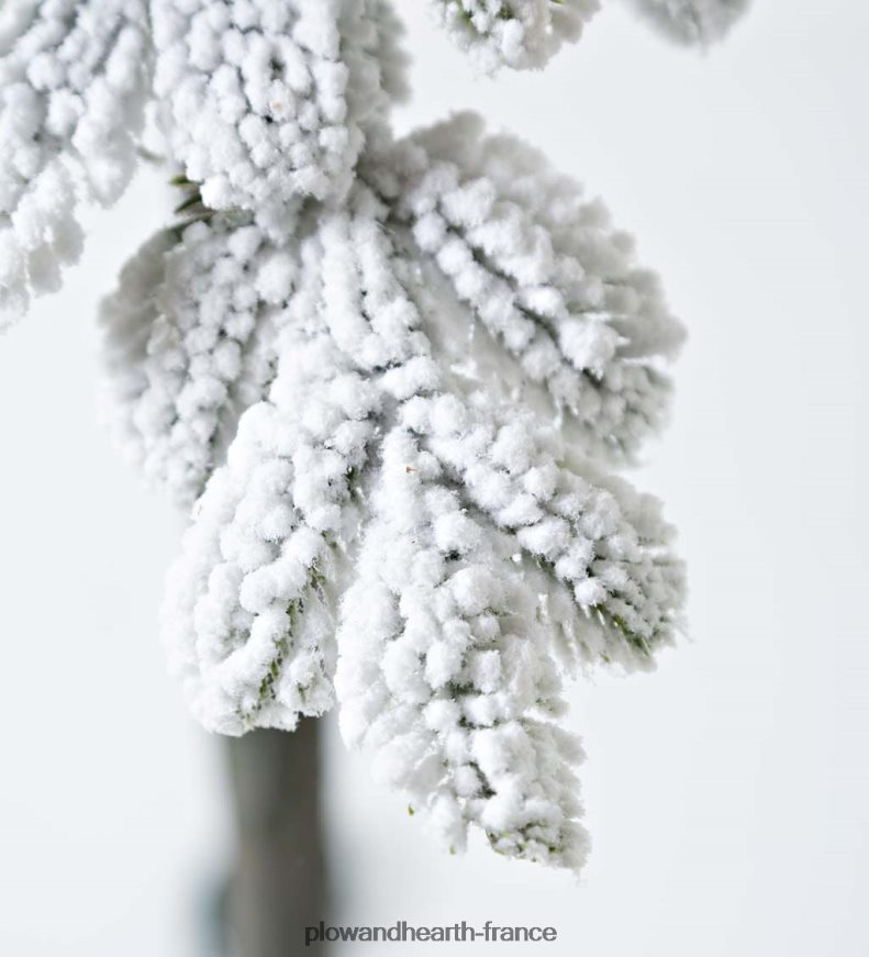 Sapin de Noël alpin floqué Monte Rosa de 6' avec 150 LED blanc chaud Plow & Hearth 8642F63232 saisonniers et cadeaux