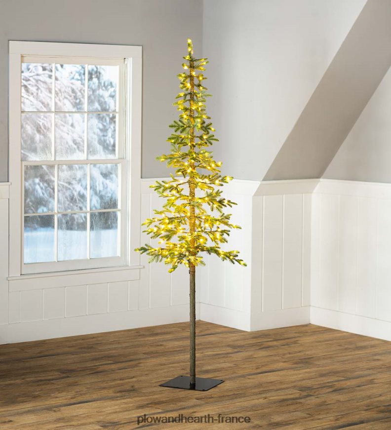 Sapin de Noël alpin éclairé du Mont Rose Plow & Hearth 8642F62151 saisonniers et cadeaux