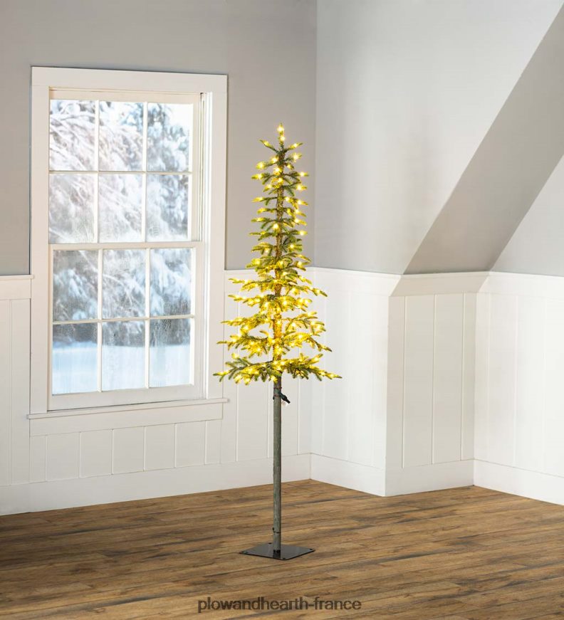 Sapin de Noël alpin éclairé du Mont Rose Plow & Hearth 8642F62151 saisonniers et cadeaux