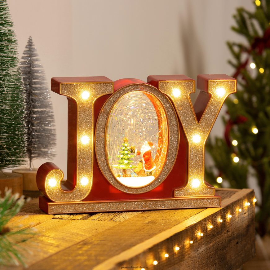 Lanterne globe d'eau Joy éclairée Plow & Hearth 8642F62189 saisonniers et cadeaux