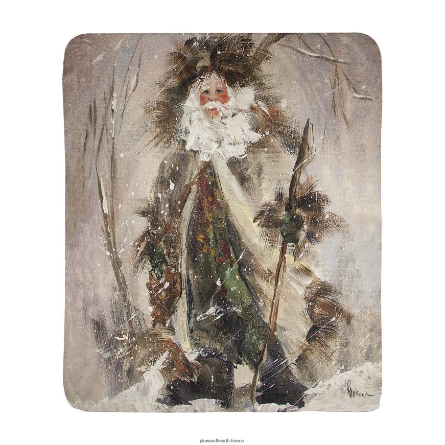 Northwoods - Jeté polaire sherpa père Noël Plow & Hearth 8642F62281 saisonniers et cadeaux