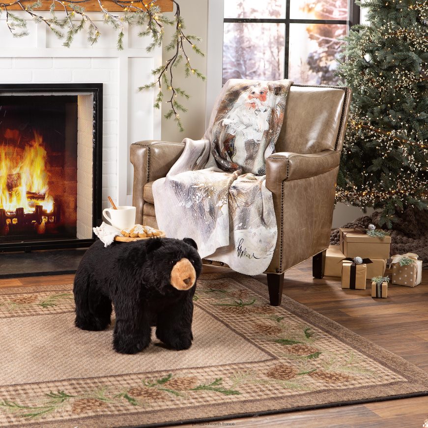 Northwoods - Jeté polaire sherpa père Noël Plow & Hearth 8642F62281 saisonniers et cadeaux