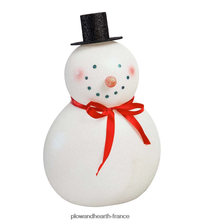 bonhomme de neige de table éclairé Plow & Hearth 8642F62273 saisonniers et cadeaux