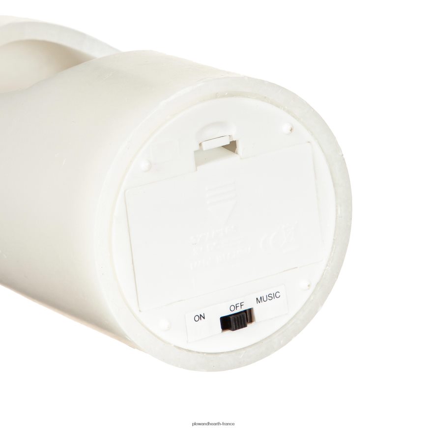 bougie de bonhomme de neige rotative allumée avec musique Plow & Hearth 8642F62200 saisonniers et cadeaux