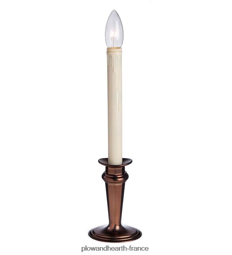 bougies de fenêtre réglables traditionnelles avec minuterie et télécommande Plow & Hearth 8642F62172 saisonniers et cadeaux