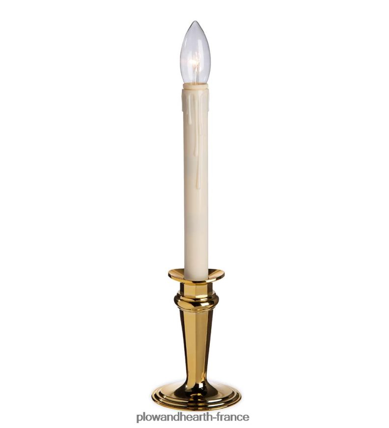 bougies de fenêtre réglables traditionnelles avec minuterie et télécommande Plow & Hearth 8642F62172 saisonniers et cadeaux
