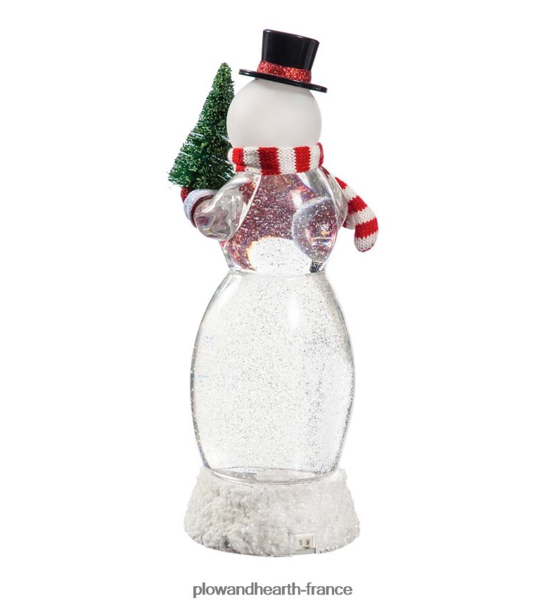 boule à neige LED bonhomme de neige Plow & Hearth 8642F62215 saisonniers et cadeaux