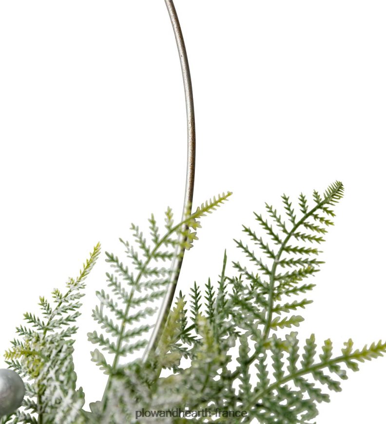 couronne de vacances éclairée avec des arbres à brosses à bouteilles Plow & Hearth 8642F62173 saisonniers et cadeaux