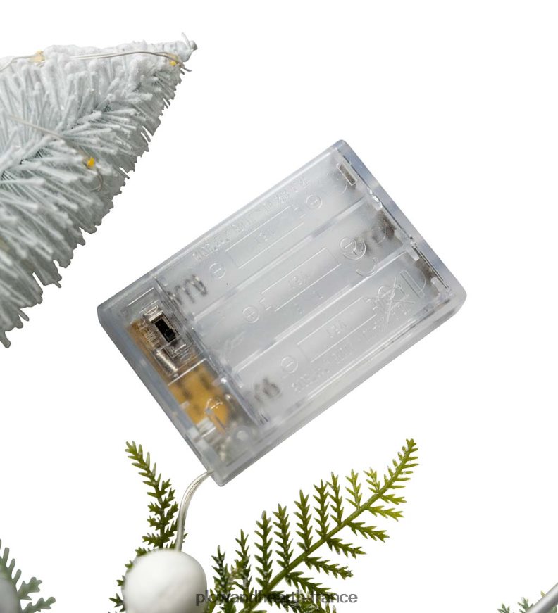 couronne de vacances éclairée avec des arbres à brosses à bouteilles Plow & Hearth 8642F62173 saisonniers et cadeaux