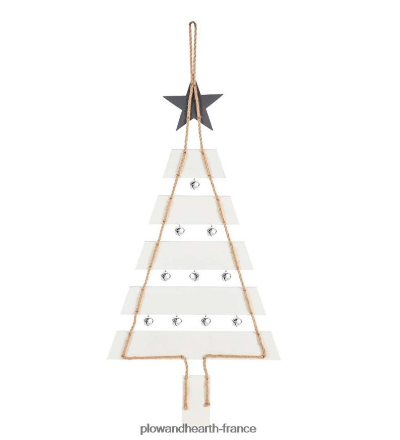 décoration murale sapin de Noël, lot de 2 Plow & Hearth 8642F62306 saisonniers et cadeaux
