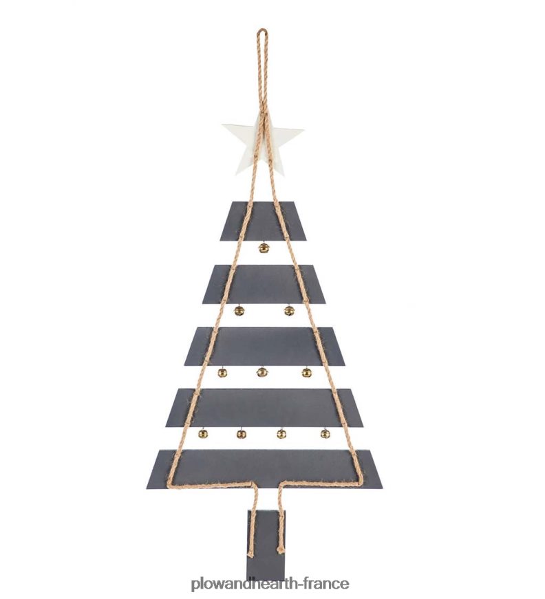 décoration murale sapin de Noël, lot de 2 Plow & Hearth 8642F62306 saisonniers et cadeaux
