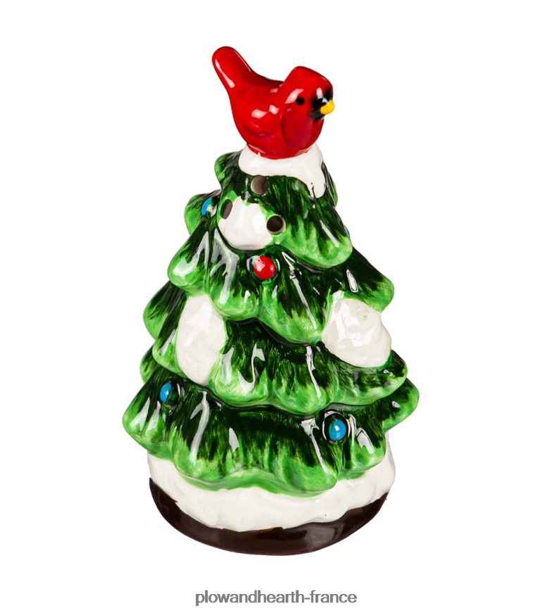 ensemble salière et poivrière pour arbre de Noël Plow & Hearth 8642F62313 saisonniers et cadeaux