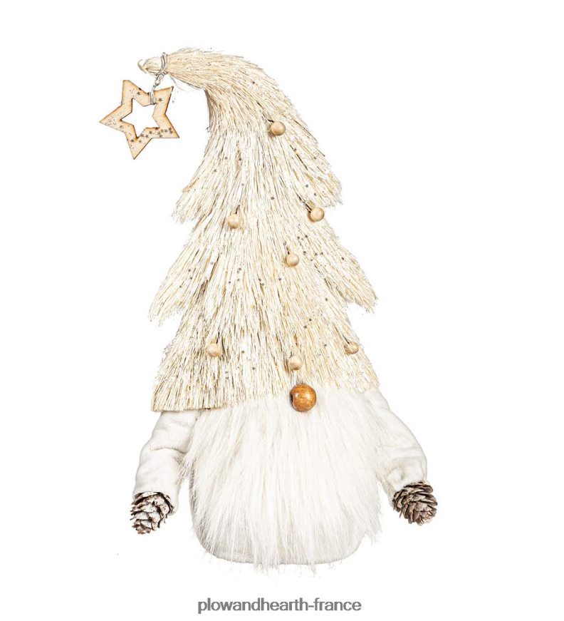 gnome de Noël d'hiver blanc Plow & Hearth 8642F62277 saisonniers et cadeaux