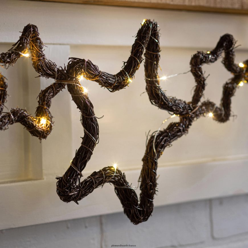 guirlande de vacances de vigne éclairée - cercle Plow & Hearth 8642F62239 saisonniers et cadeaux