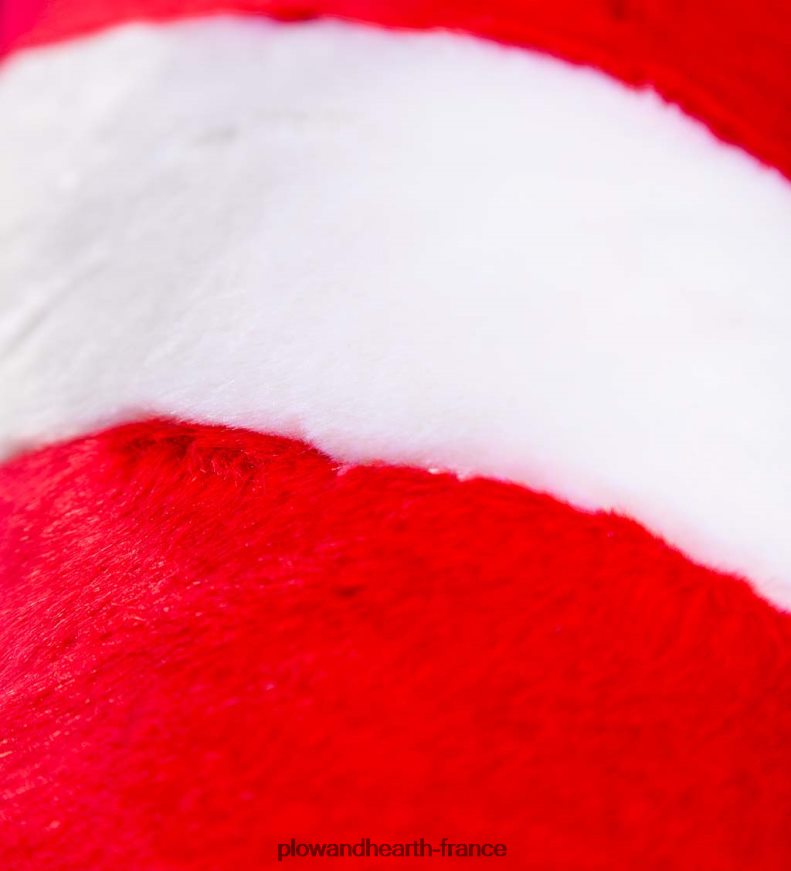 oreiller de corps de vacances de câlin en peluche de canne en bonbon Plow & Hearth 8642F62212 saisonniers et cadeaux