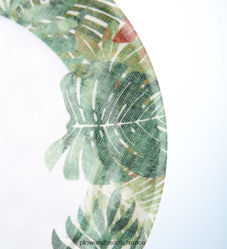 assiettes de sécurité extérieures en mélamine colorée, ensemble de 6 Plow & Hearth 8642F63081 saisonniers et cadeaux