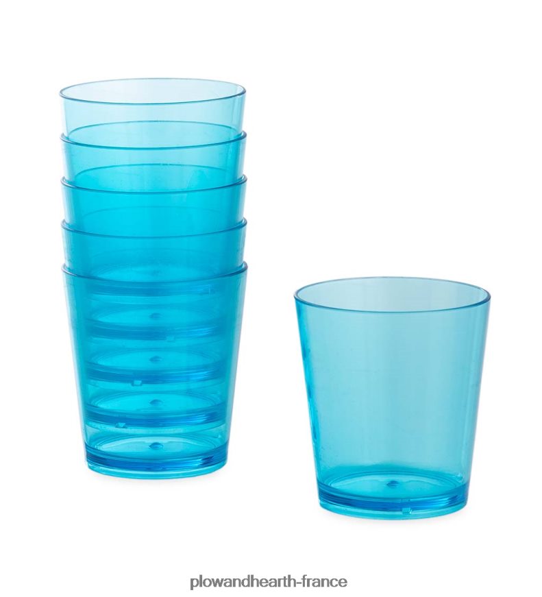 acrylique bleu lac grand 20 oz. gobelets, lot de 6 Plow & Hearth 8642F63169 saisonniers et cadeaux