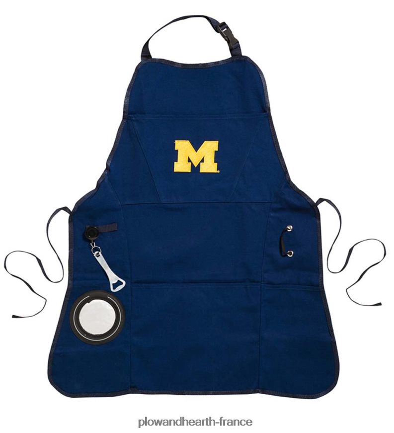 tablier de grillade/cuisine de fierté d'équipe d'université de toile de coton de luxe - texas a & m Plow & Hearth 8642F63025 saisonniers et cadeaux