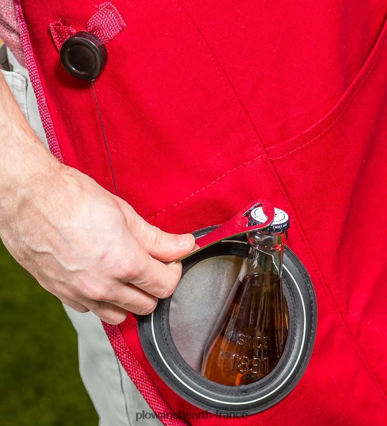 tablier de grillade/cuisine de fierté d'équipe d'université de toile de coton de luxe - texas a & m Plow & Hearth 8642F63025 saisonniers et cadeaux