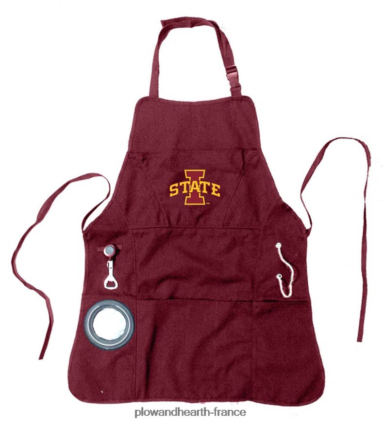 tablier de grillade/cuisine de fierté d'équipe d'université de toile de coton de luxe - texas a & m Plow & Hearth 8642F63025 saisonniers et cadeaux
