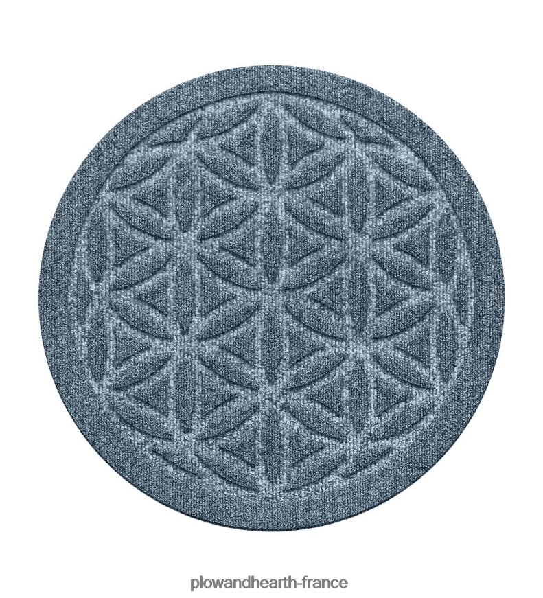 dessous de plat waterhog 17 fleurs de vie, lot de 2 - charbon de bois Plow & Hearth 8642F61970 tapis et nattes