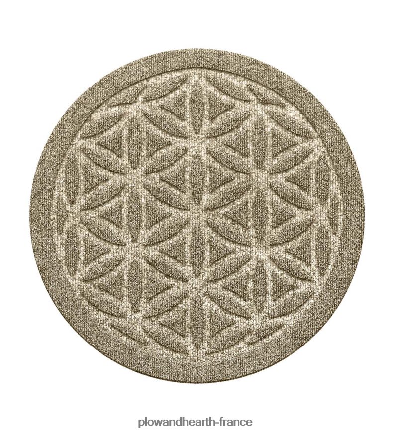 dessous de plat waterhog 17 fleurs de vie, lot de 2 - charbon de bois Plow & Hearth 8642F61970 tapis et nattes