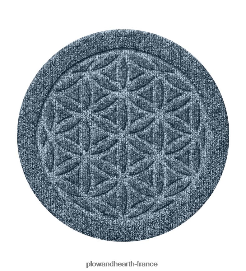 waterhog 12 dessous de plat fleur de vie, lot de 2 - charbon de bois Plow & Hearth 8642F61971 tapis et nattes