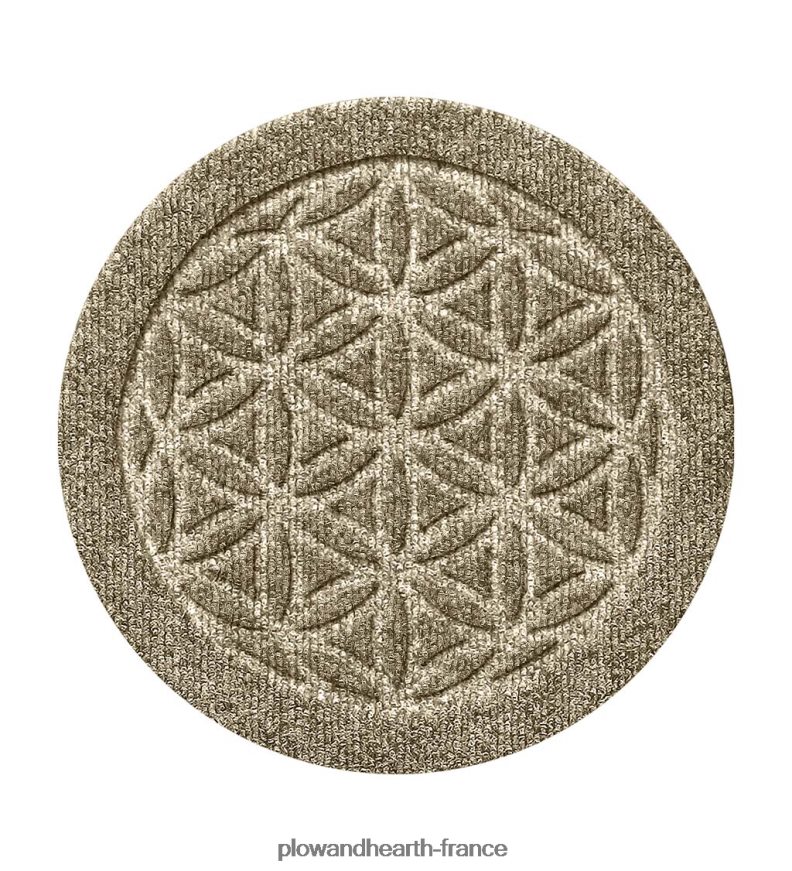 waterhog 12 dessous de plat fleur de vie, lot de 2 - charbon de bois Plow & Hearth 8642F61971 tapis et nattes