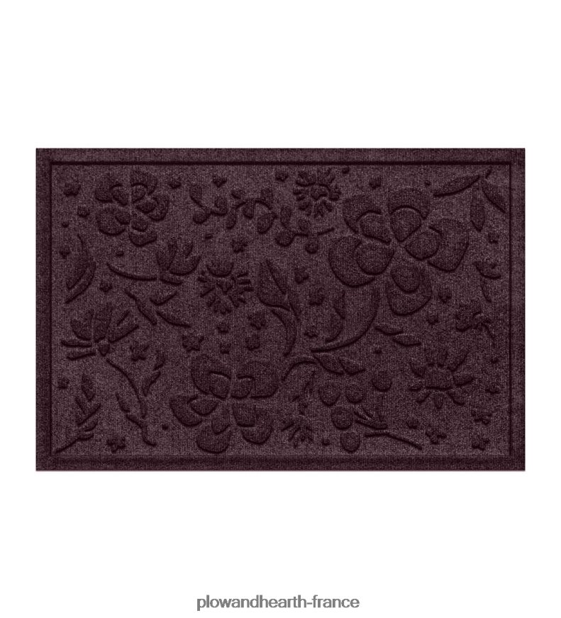 Paillasson floral intérieur/extérieur Waterhog, 2' x 3' - anthracite Plow & Hearth 8642F61319 tapis et nattes