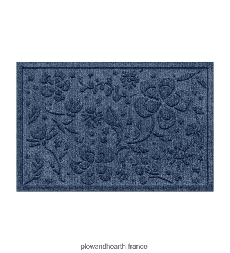 Paillasson floral intérieur/extérieur Waterhog, 2' x 3' - anthracite Plow & Hearth 8642F61319 tapis et nattes