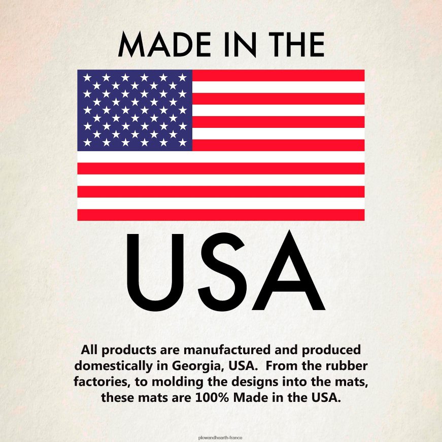 Paillasson géométrique intérieur/extérieur Waterhog, 20 x 30 - bordeaux Plow & Hearth 8642F61295 tapis et nattes