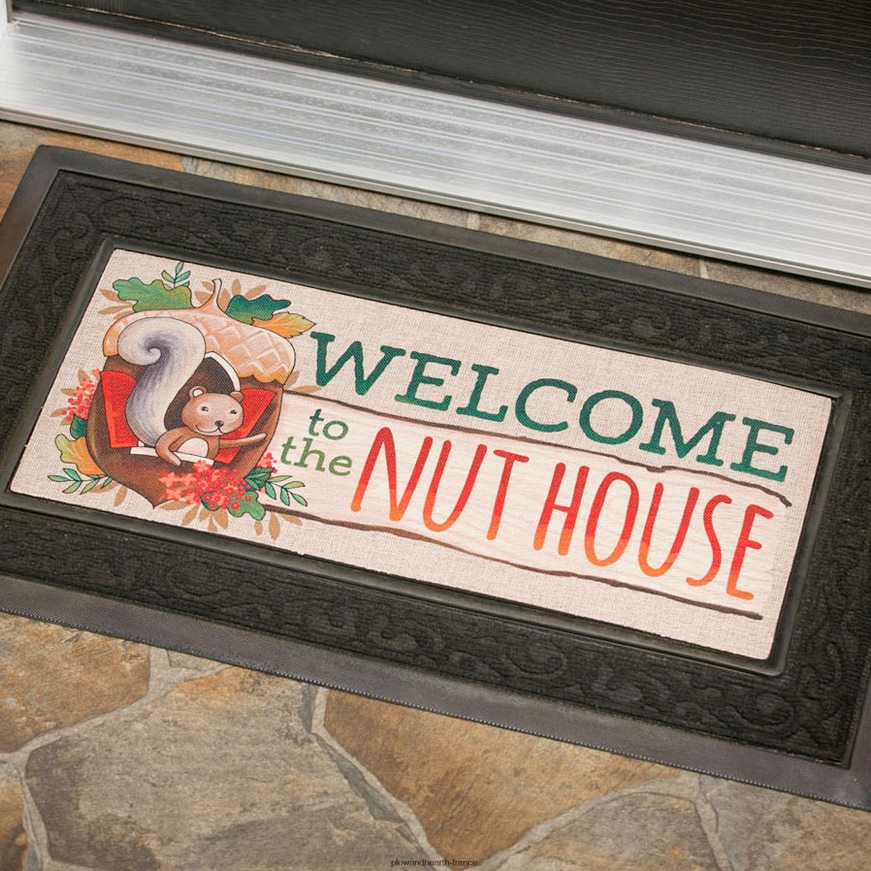 bienvenue dans le tapis de commutation sassafras de Nut House Plow & Hearth 8642F61532 tapis et nattes