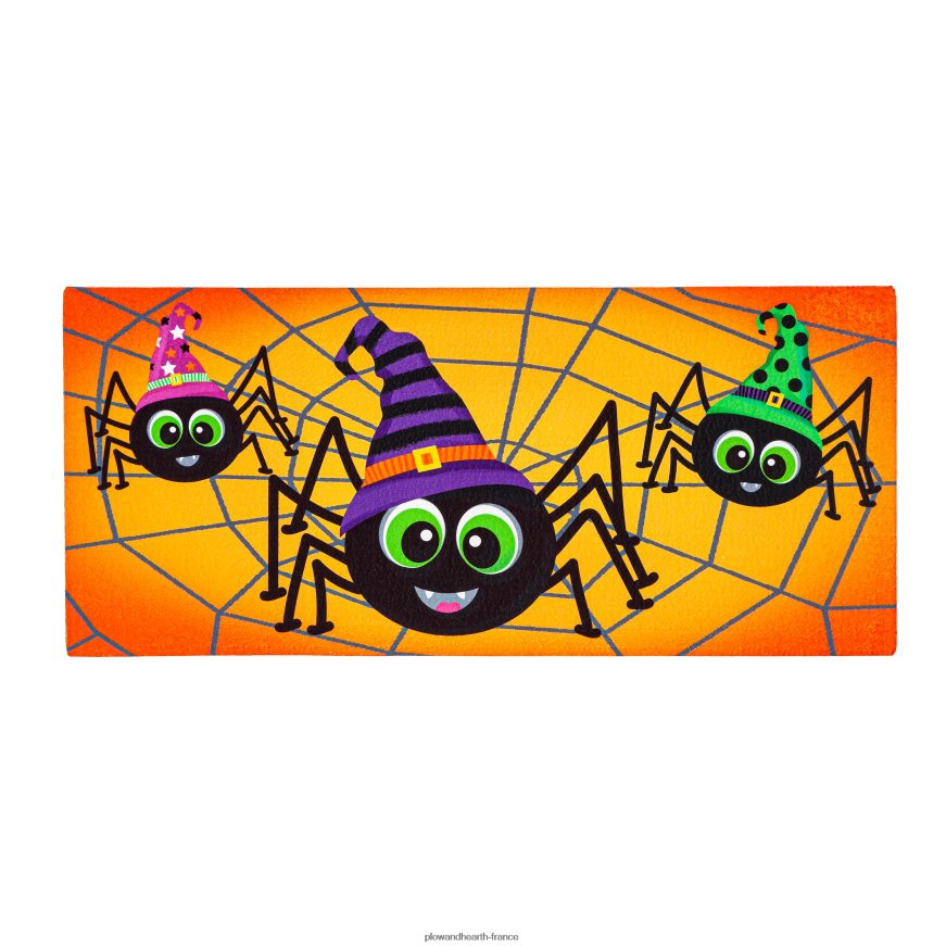 joyeux halloween araignées sassafras tapis de commutation Plow & Hearth 8642F61956 tapis et nattes