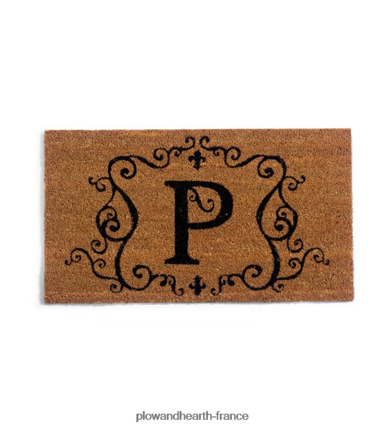 paillasson en fibre de coco monogrammé - n Plow & Hearth 8642F63126 tapis et nattes