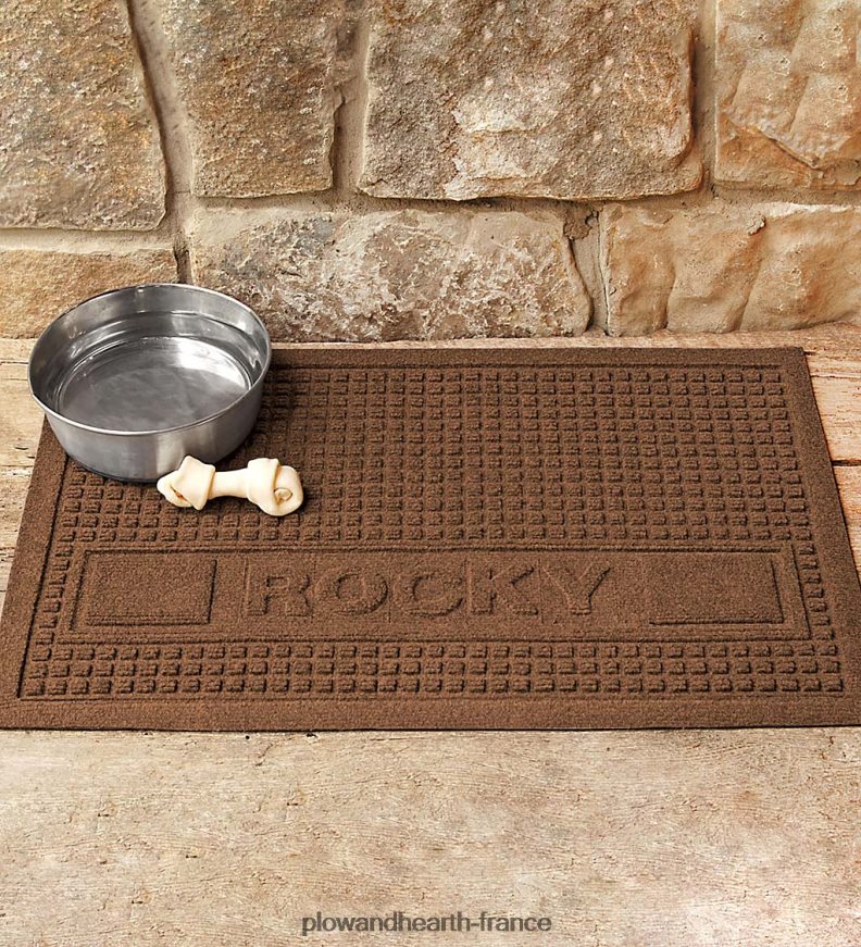 paillasson personnalisé pour animaux de compagnie carrés de waterhog Plow & Hearth 8642F61299 tapis et nattes