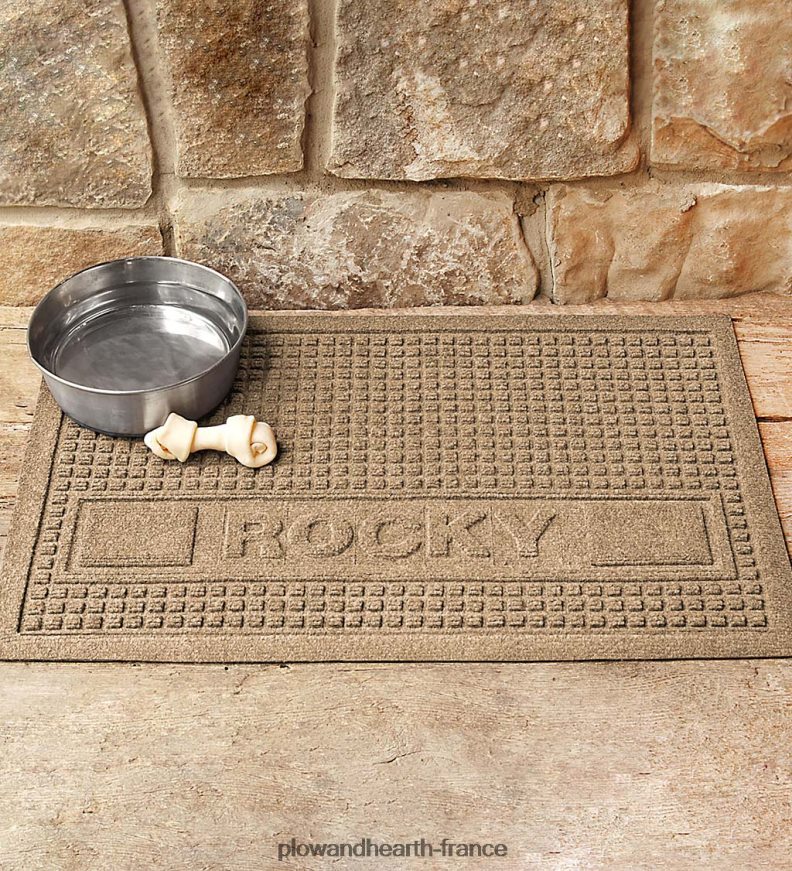 paillasson personnalisé pour animaux de compagnie carrés de waterhog Plow & Hearth 8642F61299 tapis et nattes