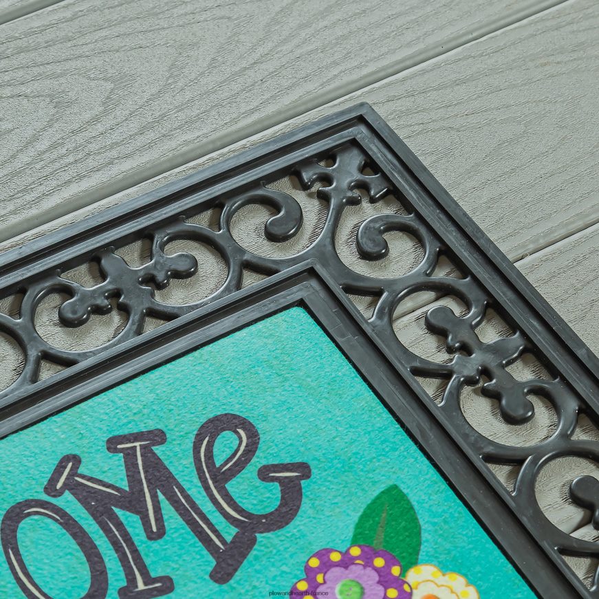 plateau de tapis de sassafras à parchemin de fleurs intérieur/extérieur Plow & Hearth 8642F61535 tapis et nattes